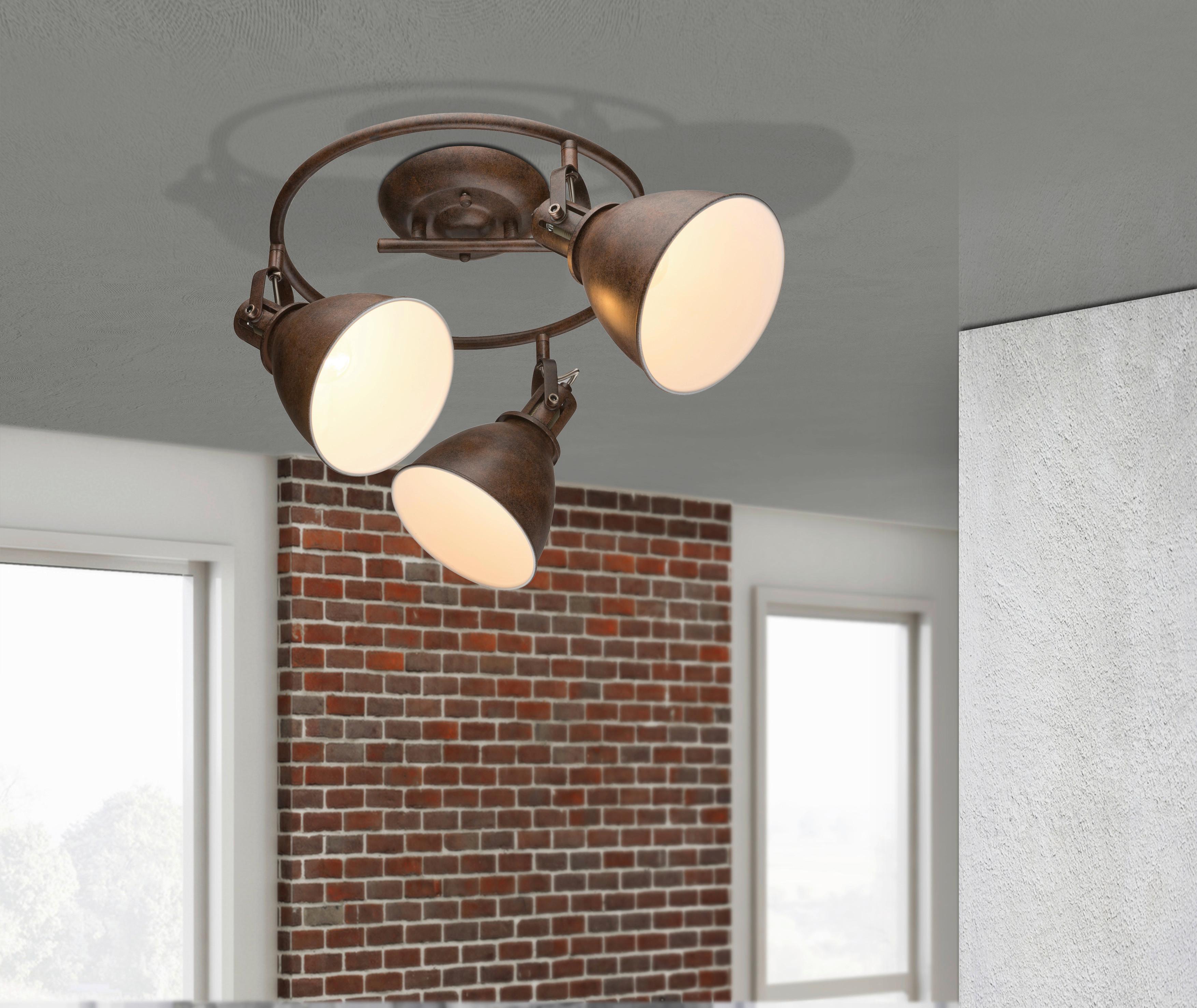 LAMPA REFLEKTOROWA 54647-3 *MB* - kolor rdzawy, Lifestyle, metal (33/21cm) - Globo