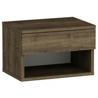 Nachttisch Hestia ca. 44,6x29x31,6cm Walnussfarben - Walnussfarben, Design, Holzwerkstoff (44,6/29/31,6cm) - MID.YOU