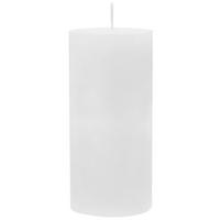 Stumpenkerze Lia in Weiss - Weiß, MODERN (6,8/15cm) - Premium Living