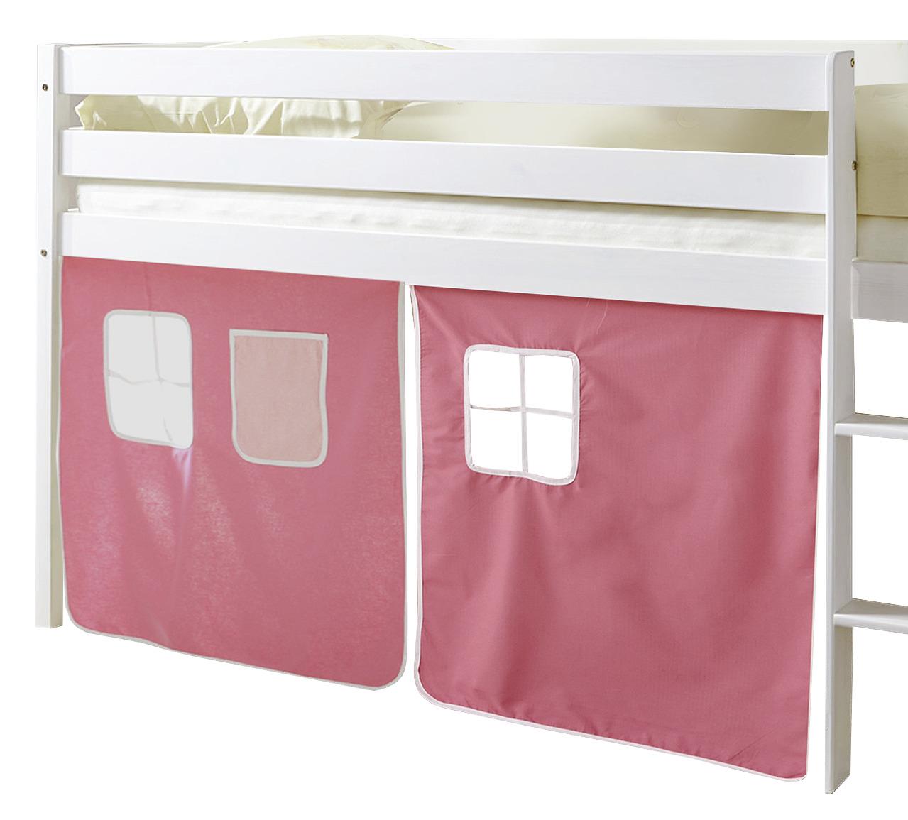 Spielbett Holz Malte ca. 90x200 cm Rosa - Pink/Rosa, Natur, Holz (90/200cm) - MID.YOU