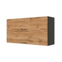 Held Küchenoberschrank ca. 110 cm Eichefarben - Chromfarben/Anthrazit, MODERN, Holzwerkstoff/Metall (110/57/34cm) - Held