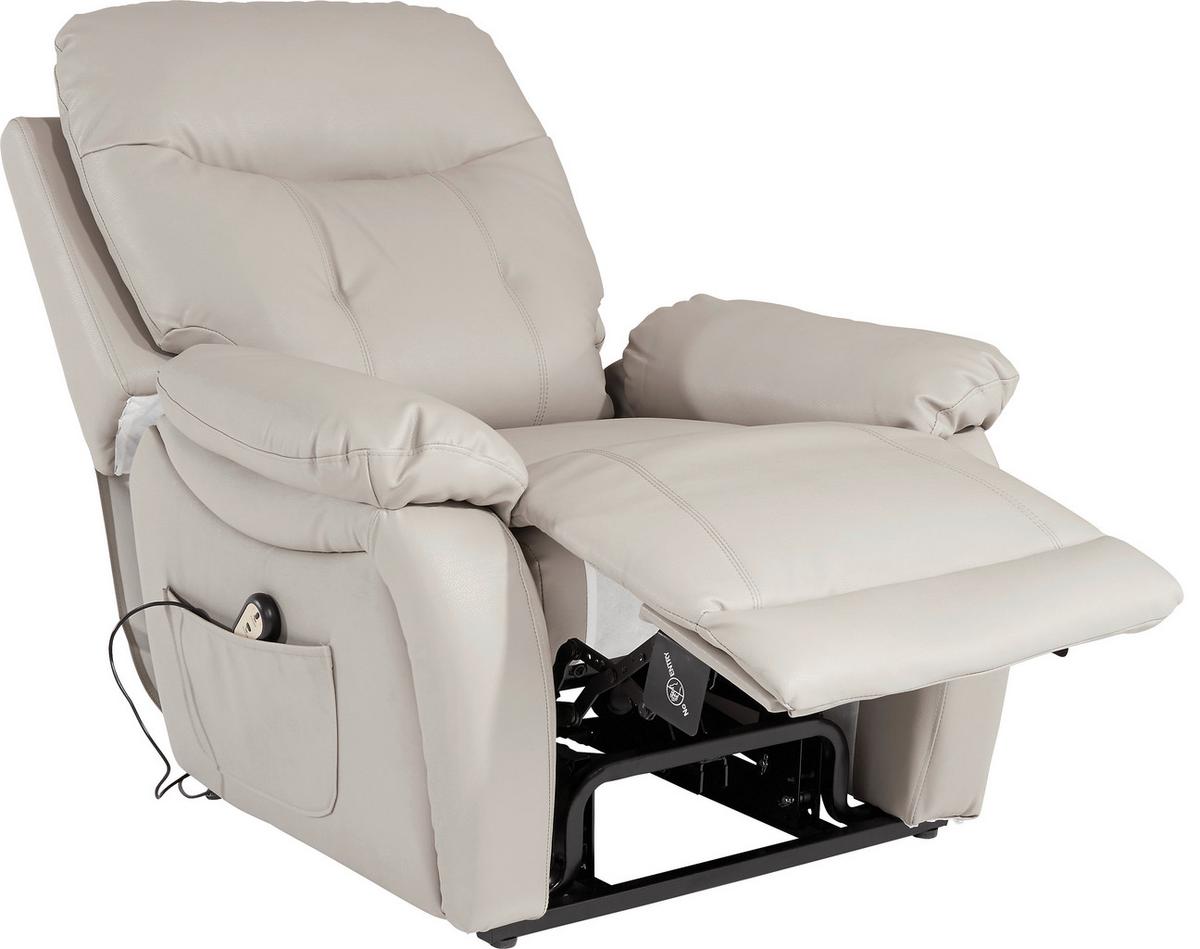 Tv Fotelj Mario, Relax Funkcija, Siva - siva/črna, Konvencionalno, kovina/umetna masa (89/107-79/94-165cm) - James Wood