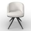 STOL MED ARMSTÖD NELA - grå/svart, Modern, metall/trä (62/77/62cm) - Bessagi Home