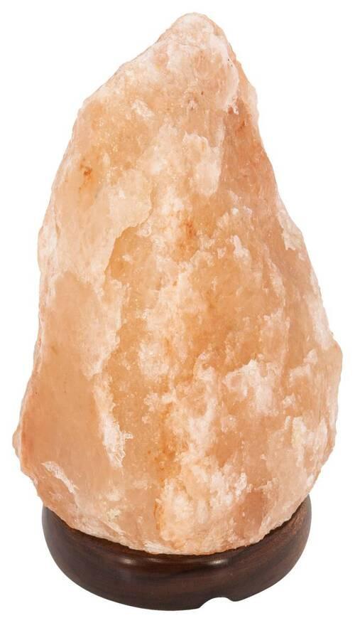Veioză Stone - maro închis/culoare natur, materiale naturale/lemn (12/19cm)