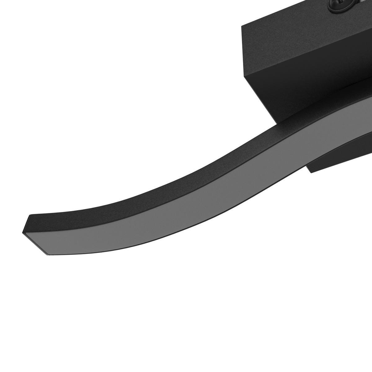 LED-Deckenleuchte Plop Opal/Schwarz max. 6 Watt - Opal/Schwarz, MODERN, Kunststoff/Metall (34,3/7/6,4cm) - Mömax