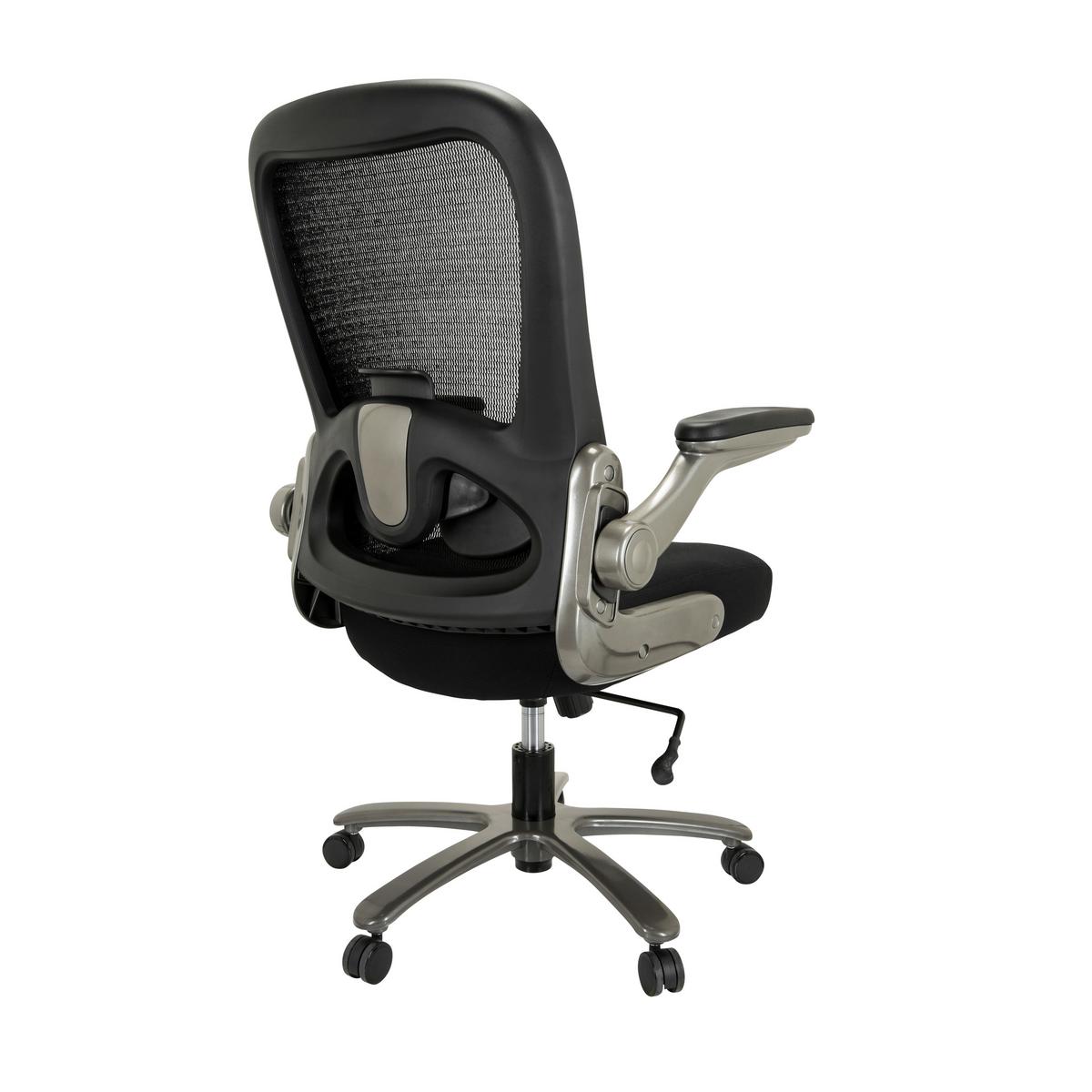 Pisarniški Stol Instructor T I, Črna - srebrne barve/črna, Basics, kovina/umetna masa (75/122/68cm) - MID.YOU