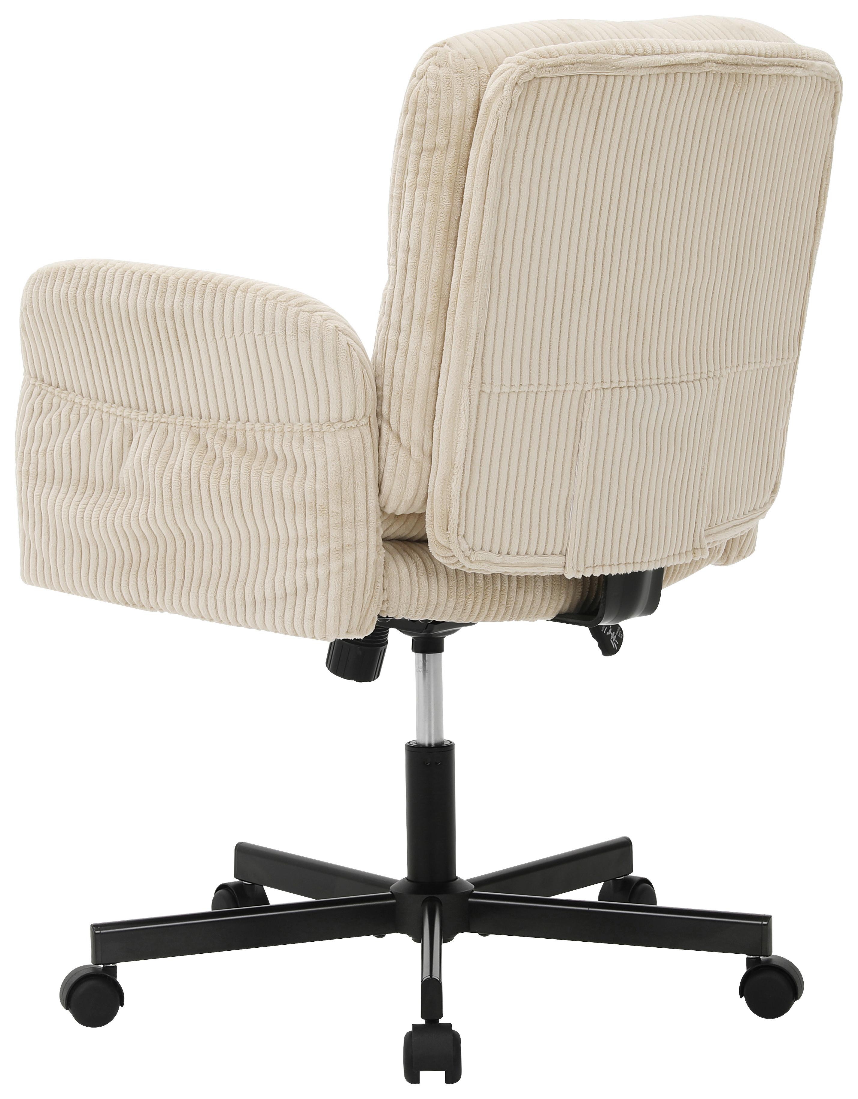 SNURRSTOL LENI - beige/svart, Design, metall/trä (73/87-97/68cm) - Mömax