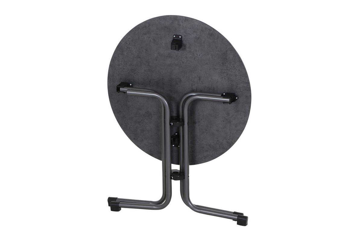 GARTENKLAPPTISCH K95700 - Anthrazit, KONVENTIONELL, Holzwerkstoff/Kunststoff (80/71cm) - Siena Garden