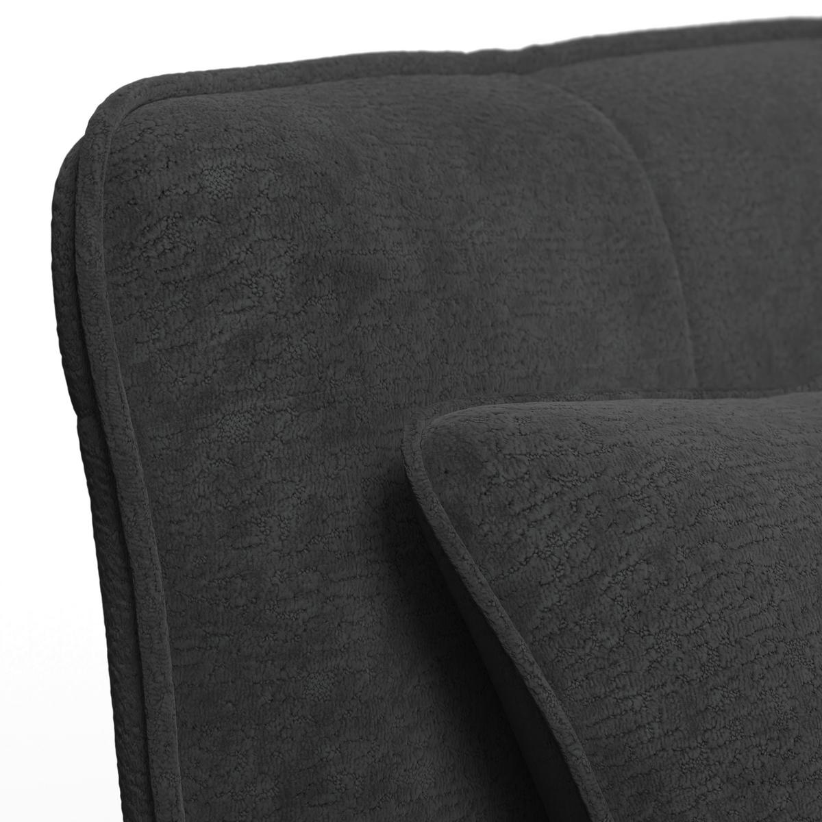 Kanapéágy Luna - fekete/sötétszürke, Modern, textil/fém (142/62/40cm) - Bessagi Home