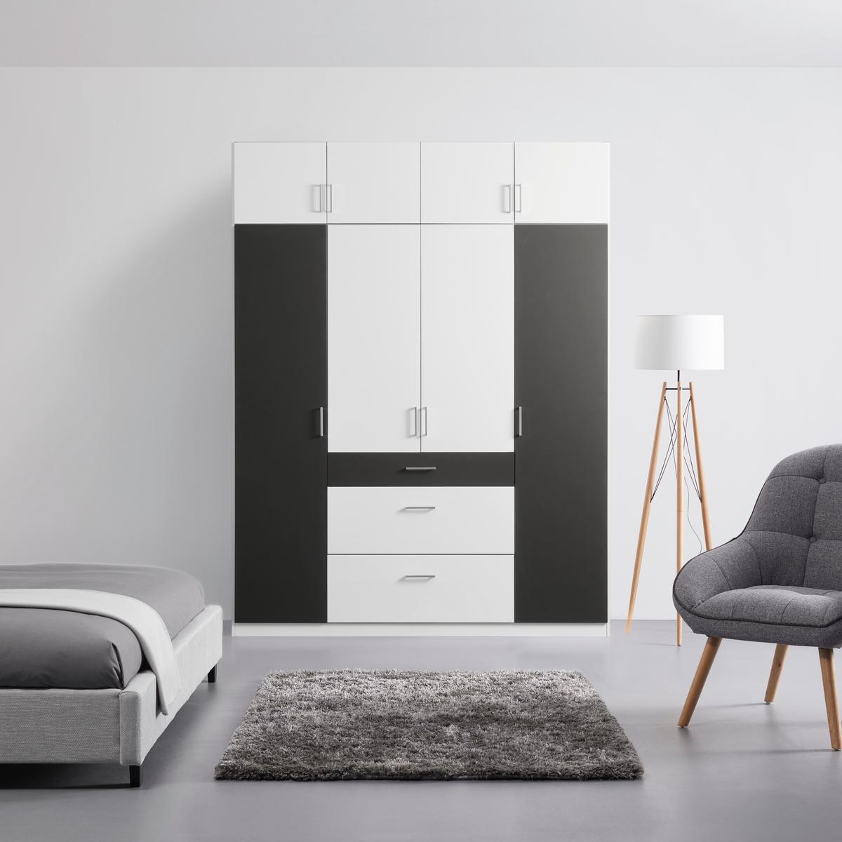 Nastavek Za Omaro Click, Bela - bela/barve aluminija, Konvencionalno, umetna masa/leseni material (179/40/58cm) - Mömax