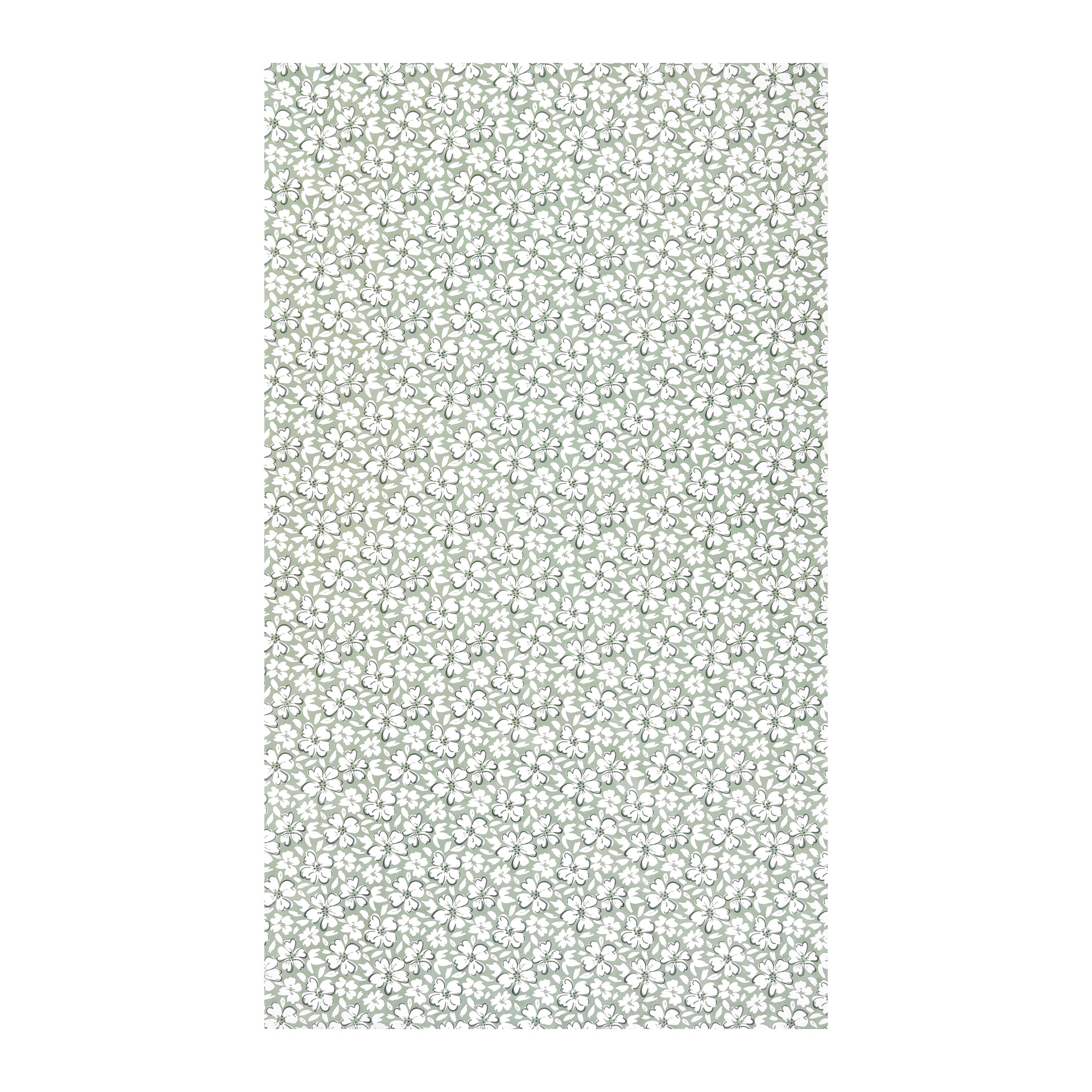 Tischdecke Petra Salbeigrün/Weiss ca. 140x240cm - Weiss/Salbeigrün, Konventionell, Textil (140/240cm) - Modern Living