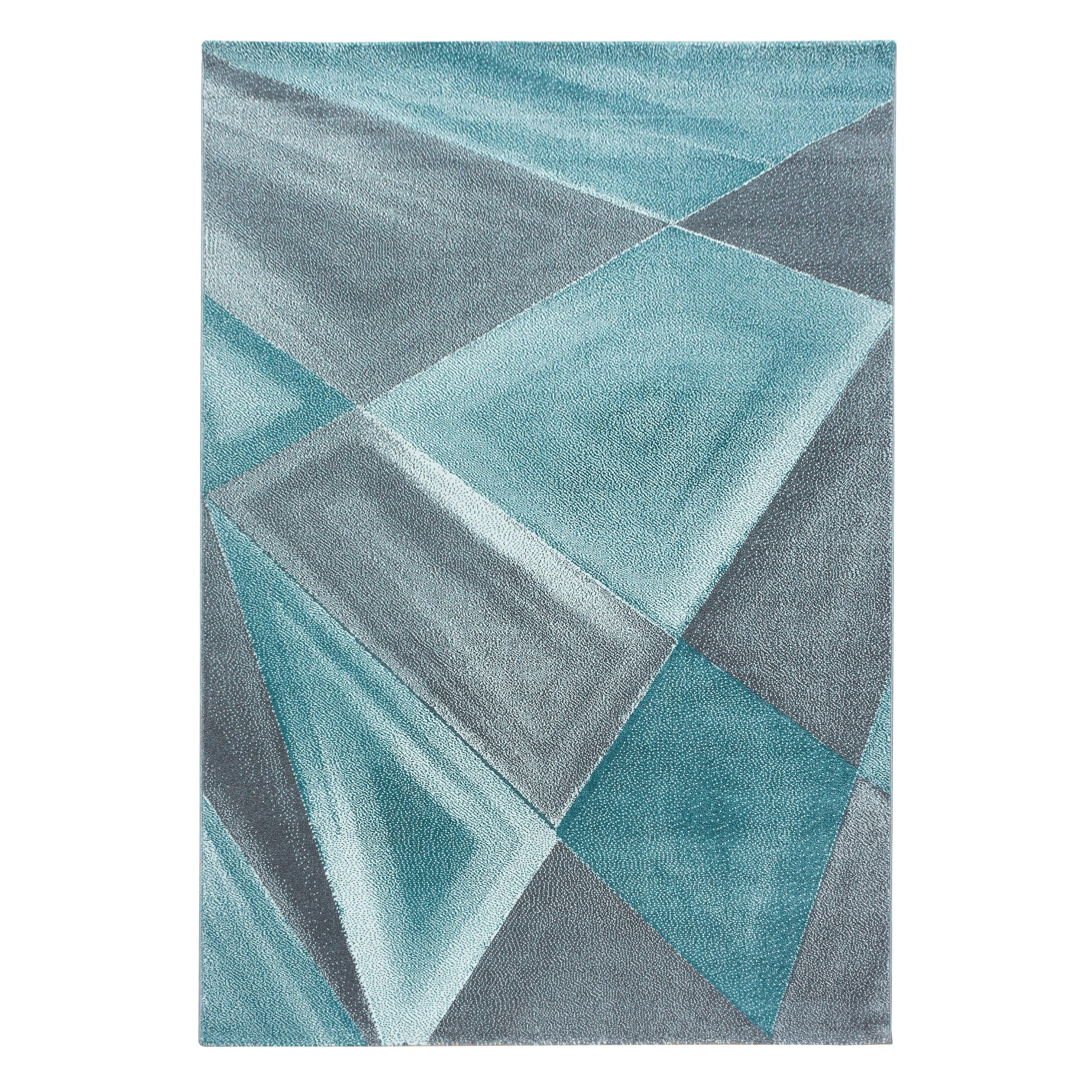 Läufer Beta Blau ca. 80x250cm - Blau, Basics, Textil (80/250cm) - Novel