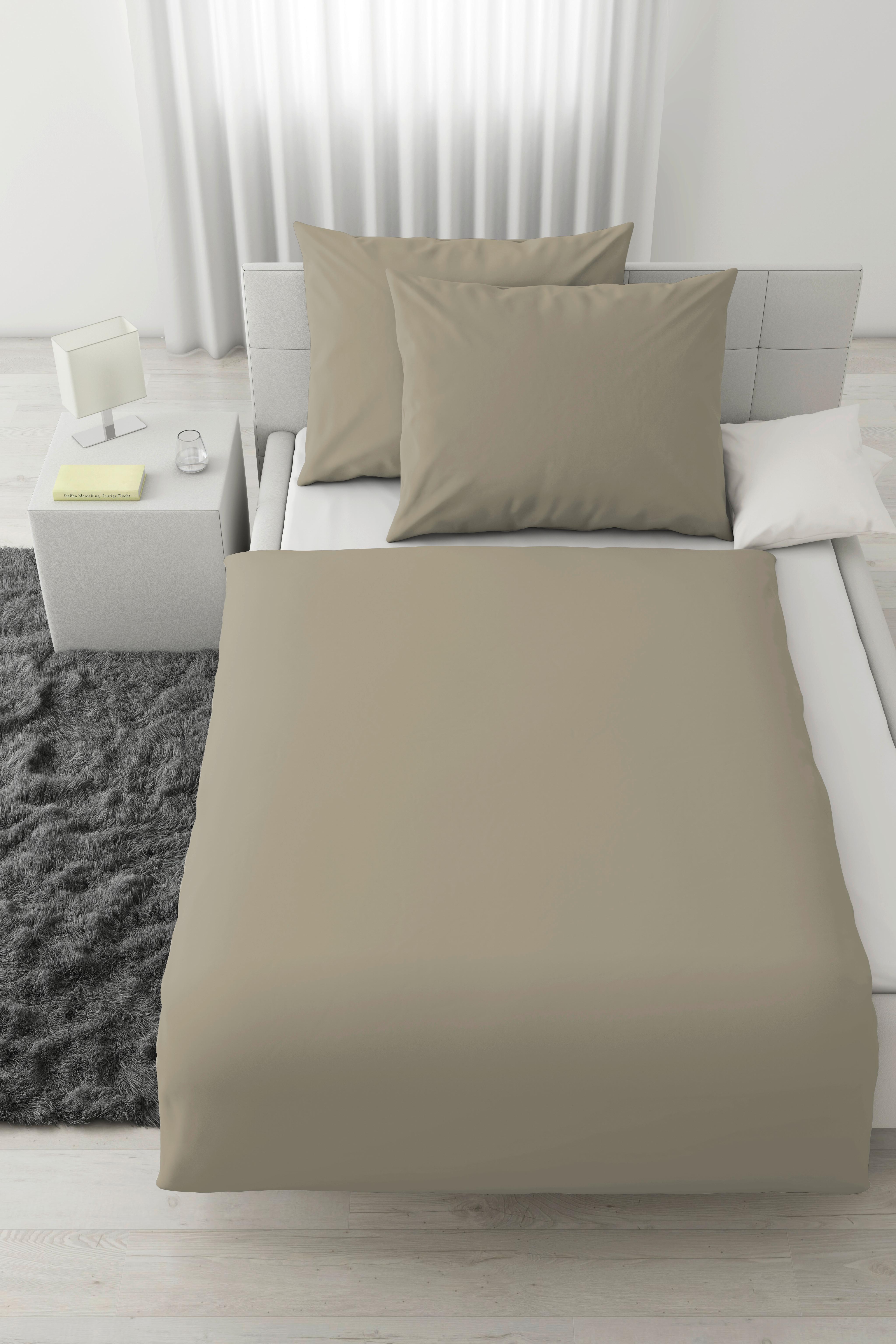 Posteljnina Stone Washed Uni, Naravna, 2x 60/80, 200/200 - naravne barve, Romantika, tekstil (200/200cm) - Modern Living