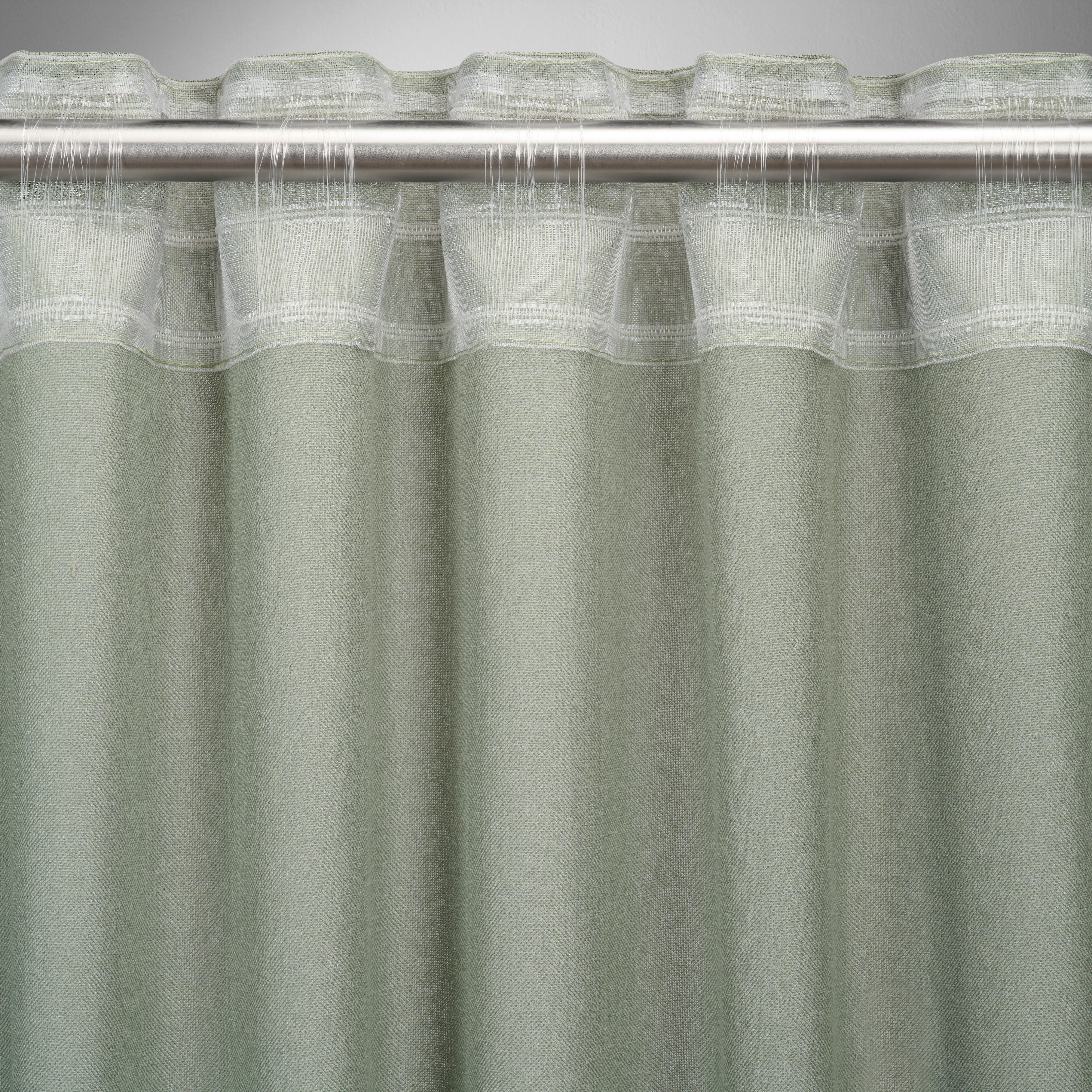 GARDINLÄNGD BEN - grön, Modern, textil (135/245cm) - Modern Living
