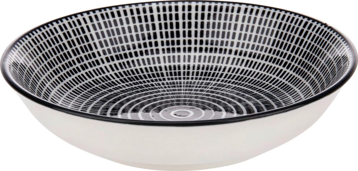 Tál Shiva - fekete/fehér, Lifestyle, kerámia (9,5/2cm) - Modern Living