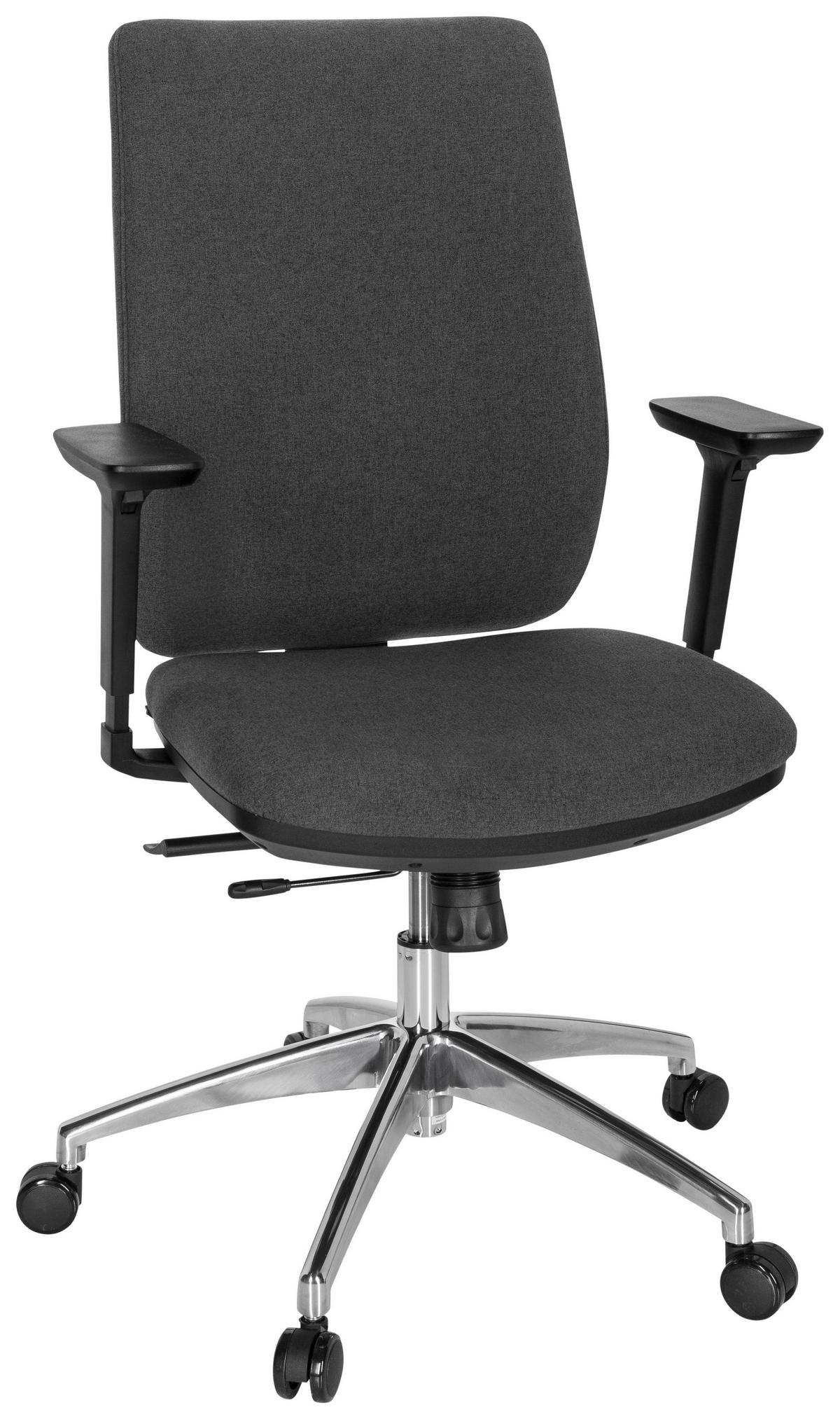 Vrtljivi Stol Integrio I, Temno Siva - barve kroma/temno siva, Moderno, kovina/umetna masa (74/123/63cm) - MID.YOU