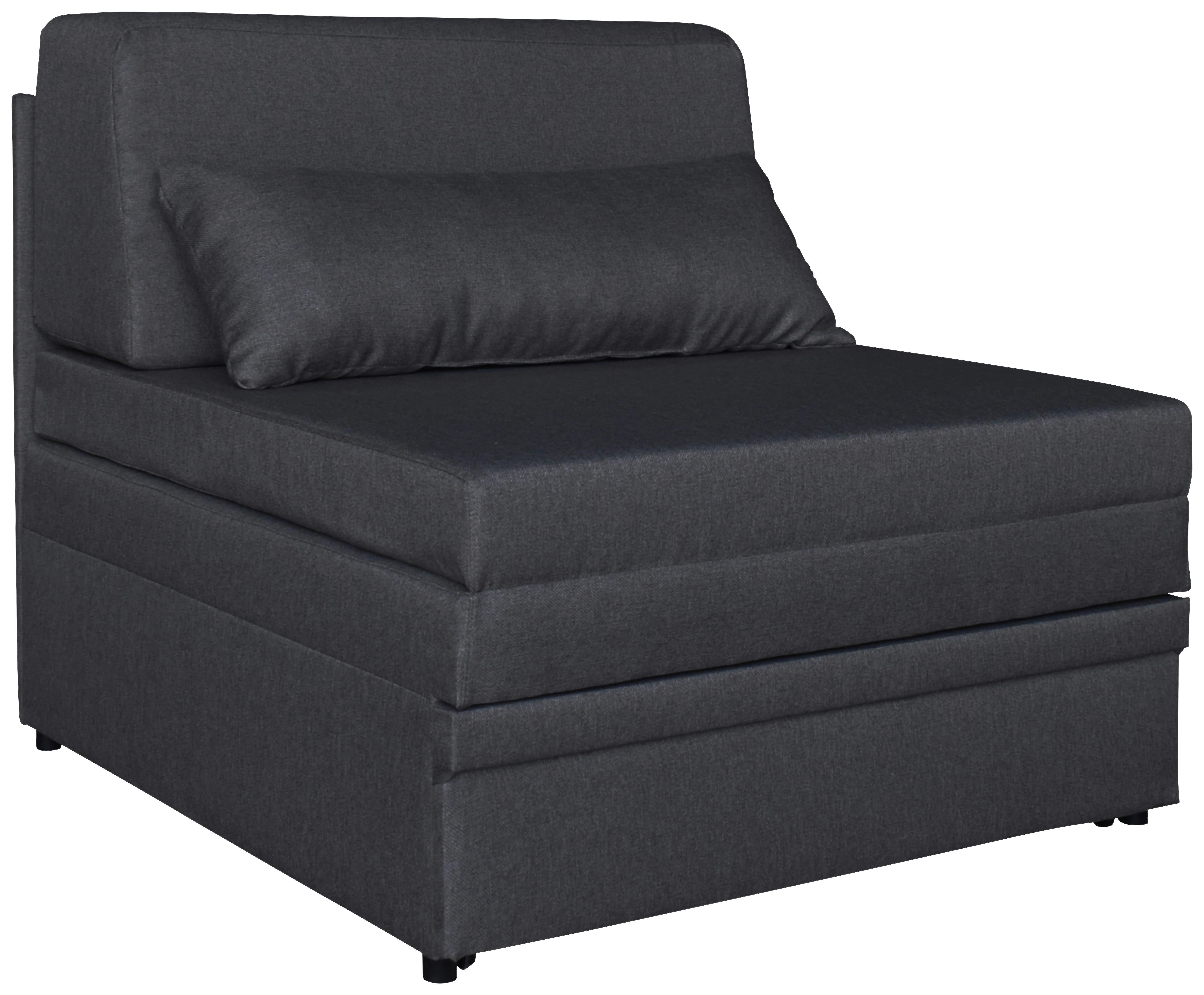 Fotoliu COSMO - gri închis, Modern, plastic/lemn (90/87/98cm) - Best Price