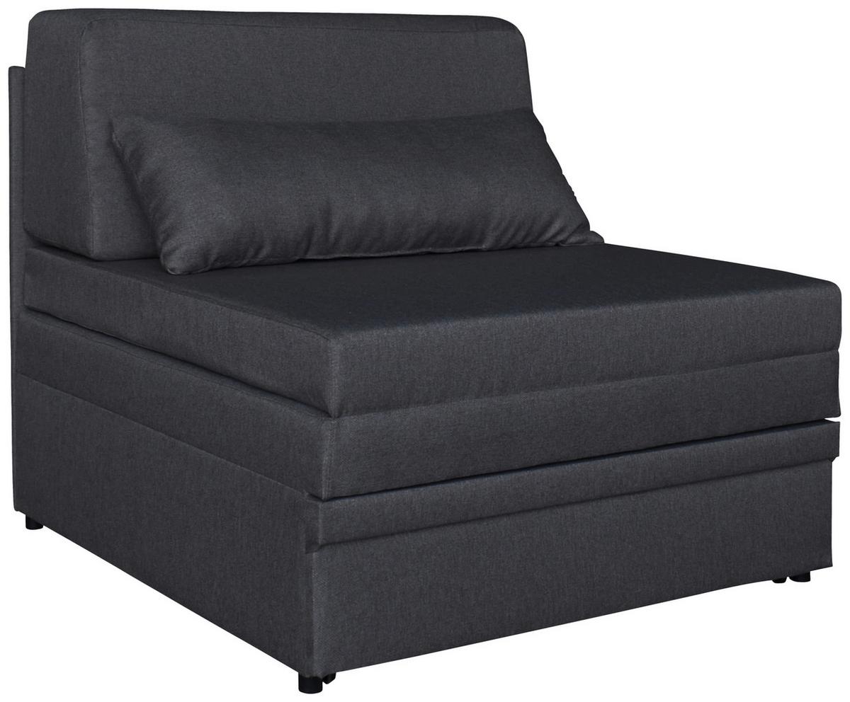 Fotelja Na Razvlačenje Cosmo - tamno siva/crna, Moderno, drvni materijal/drvo (90/87/98cm) - Best Price