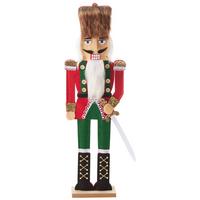 Diótörő Figura Reydar - piros/zöld, Konventionell, faalapú anyag/textil (20/54/6cm) - Modern Living