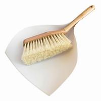 Seprű És Lapát Szett Nora - natúr színű/fehér, Modern, műanyag/fa (25/34cm) - ecoTree