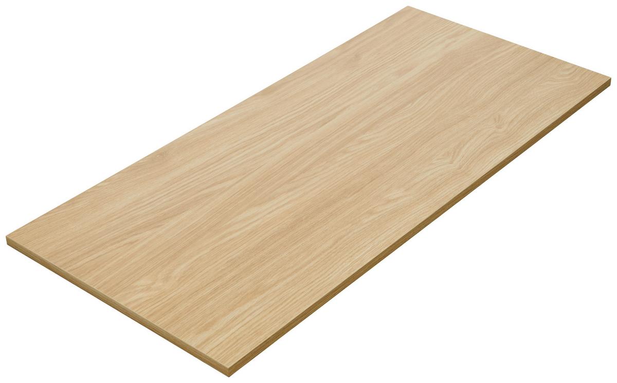 Oberplatte in Eichefarben - Eichefarben, MODERN, Holzwerkstoff (91,2/42/1,6cm) - Based