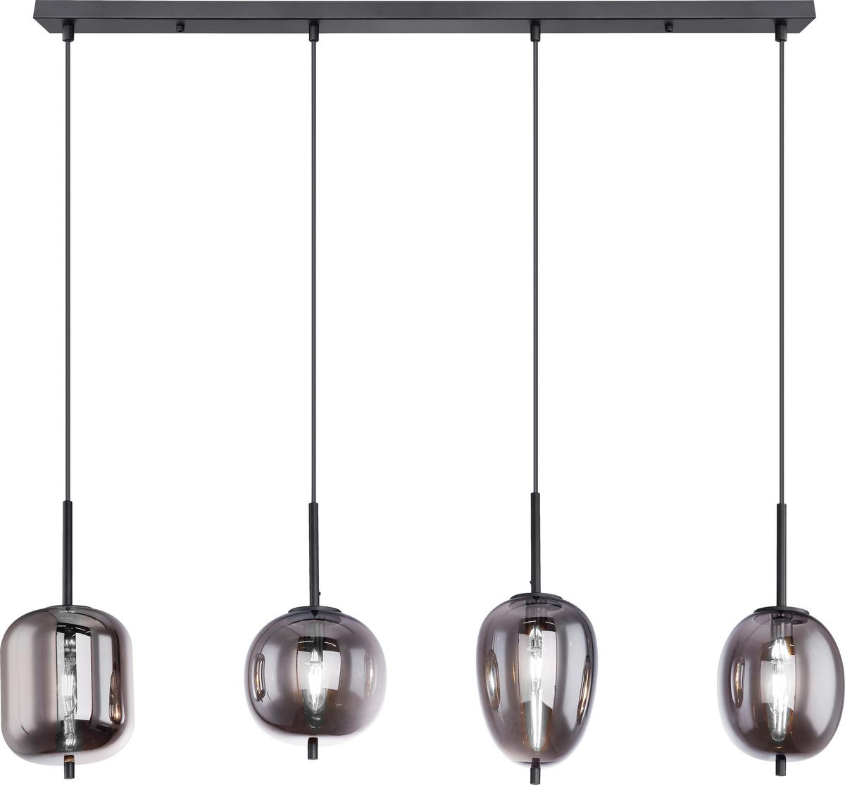 LAMPA WISZĄCA 15345-4LU *SBN* - Lifestyle, metal/szkło (100/18,5/120cm) - Novel