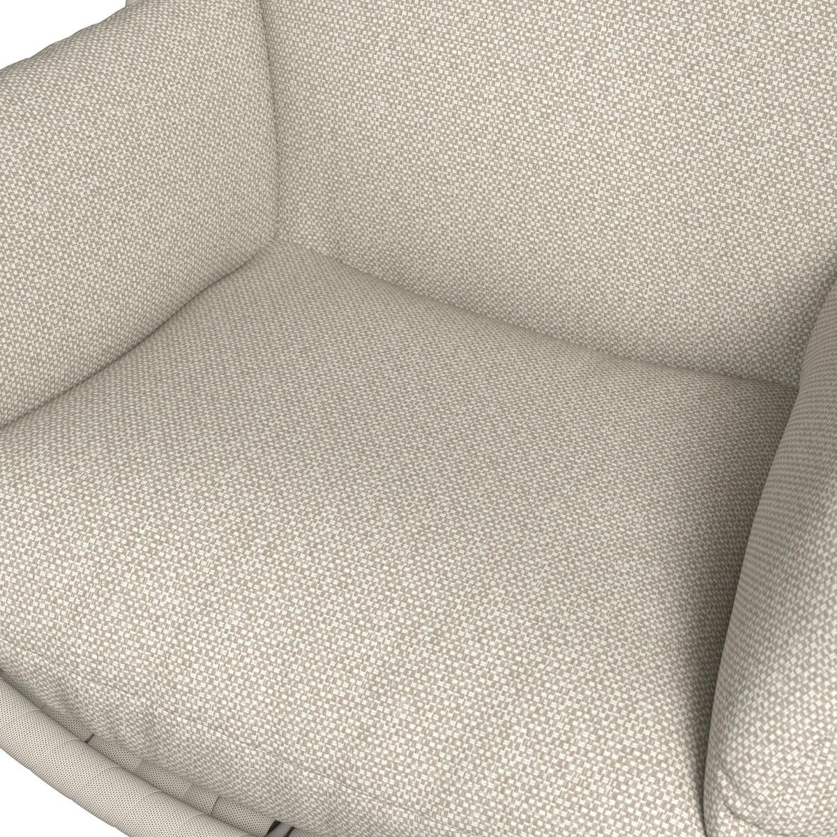 Hängesessel Mira Creme Outdoorstoff/Metall/Kunststoff - Creme, MODERN, Kunststoff/Textil (107/196/120cm) - Bessagi Garden