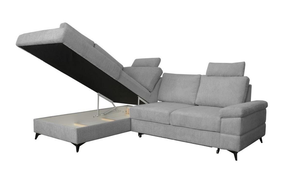 Coltar SARA L - negru/gri, Basics, textil (189/250cm) - Ondega