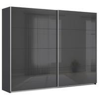 DULAP USI CULISANTE FELDKIRCH - antracit/antracit lucios intens, Modern, sticlă/material pe bază de lemn (271/210/62cm)