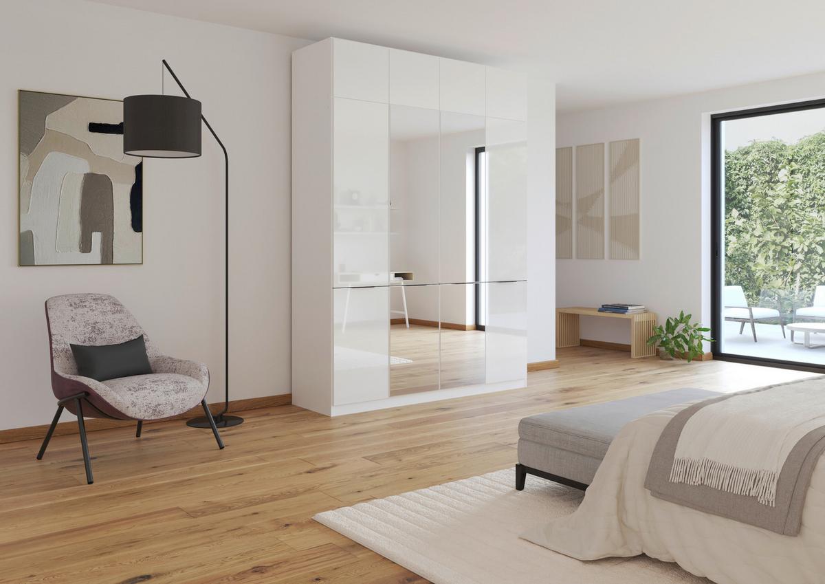 Nastavak Ormara Max - bijela/bijela visoki sjaj, Konvencionalno, drvni materijal (181/39/54cm) - Modern Living