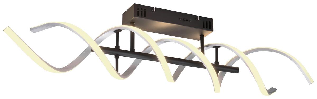 LAMPA SUFITOWA LED 641810205 SEQUENCE - czarny/kolor aluminiowy, Design, metal (90/14,5/20,5cm) - Trio Leuchten