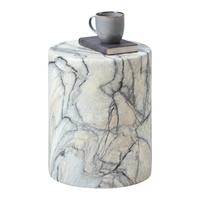 Beistelltisch Calatta Marmoroptik Weiß - Multicolor, MODERN, Stein (35/35/40cm) - Mömax