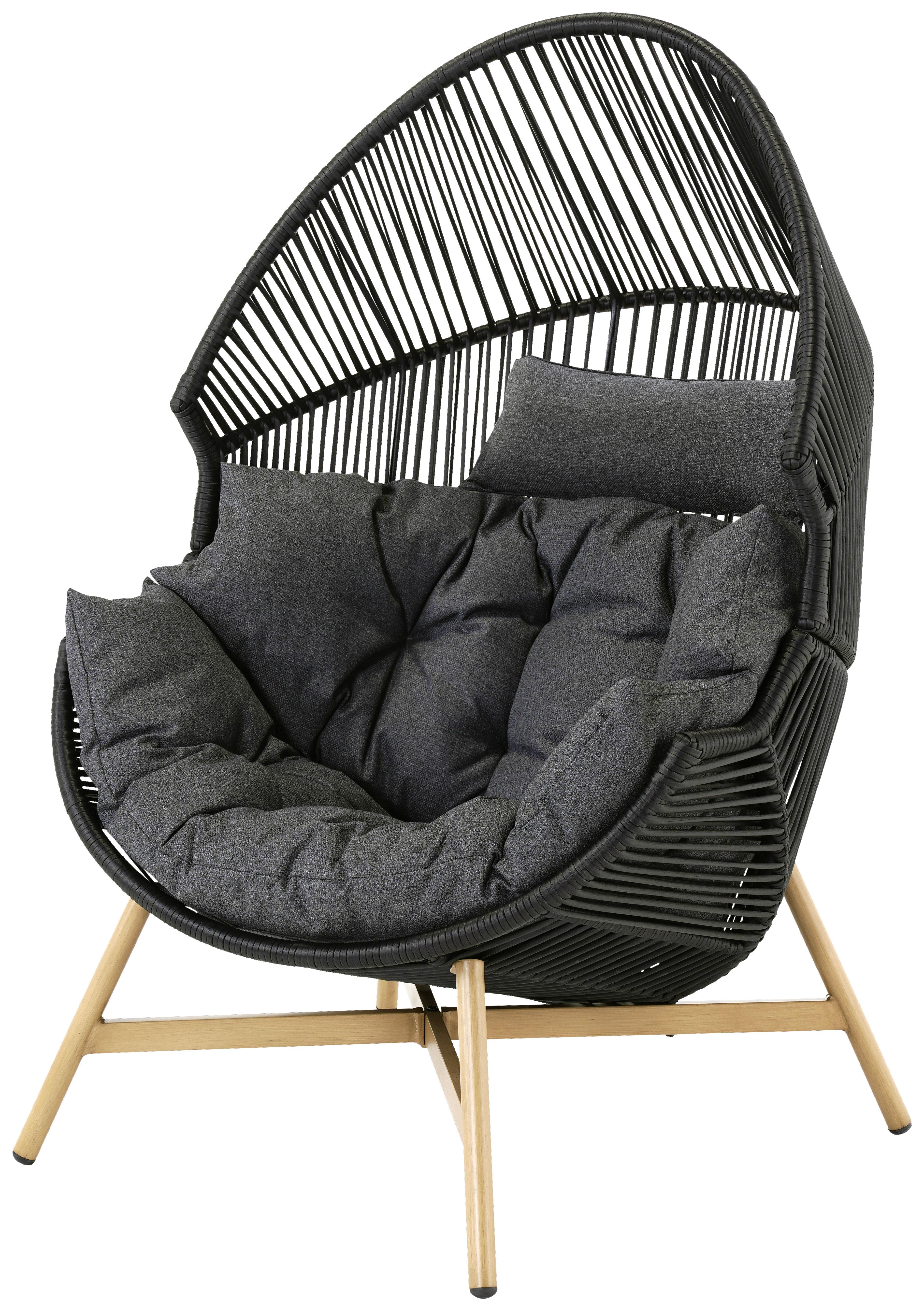 Vrtni Ležalnik Manfried - naravna/siva, Moderno, kovina/umetna masa (98/142/98cm) - Premium Living