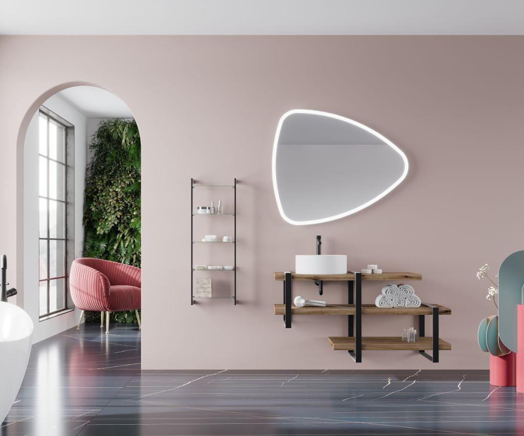 Oglindă iluminată SPR202 - Modern (100/85/2,9cm)