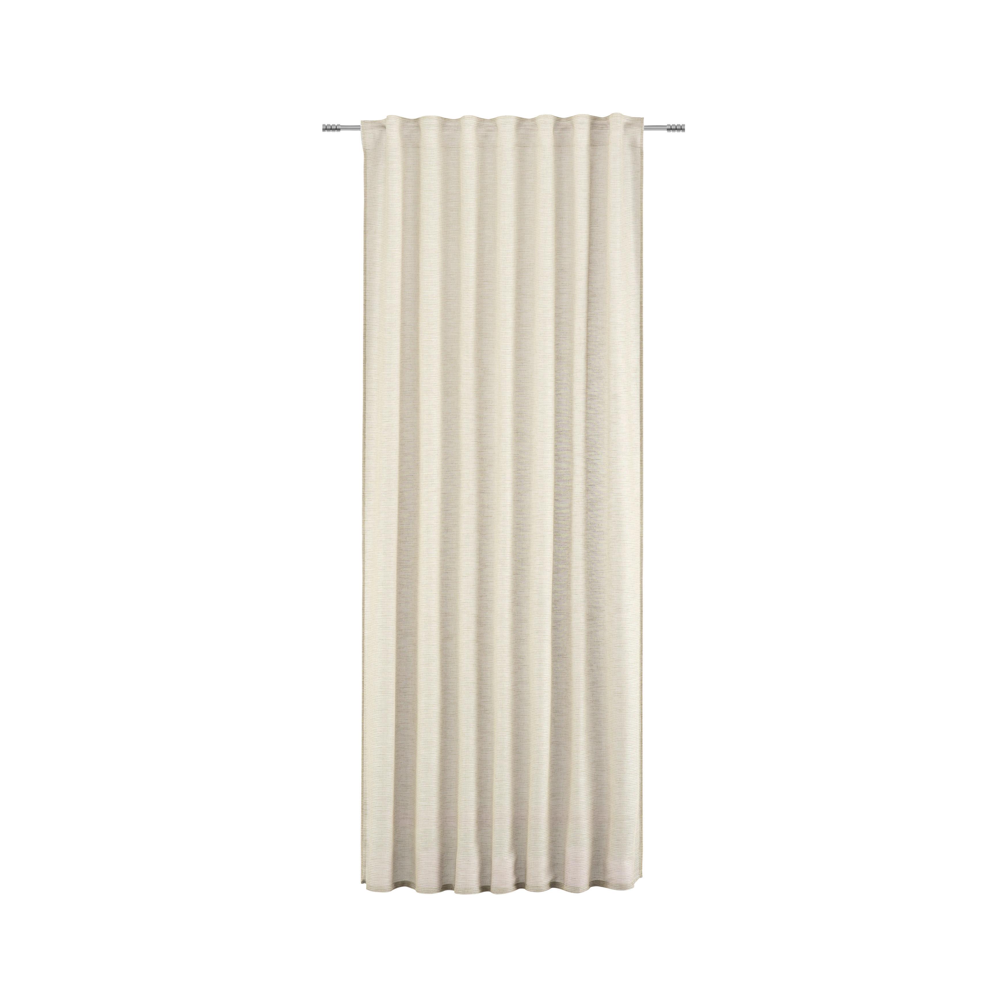 Končana Zavesa Eva - bež, Romantika, tekstil (140/255cm) - Premium Living