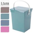 Eimer Liv verschiedene Farben - Taupe/Blau, KONVENTIONELL, Kunststoff (24/18/26cm) Eimer Liv verschiedene Farben - Taupe/Blau, KONVENTIONELL, Kunststoff (24/18/26cm)
