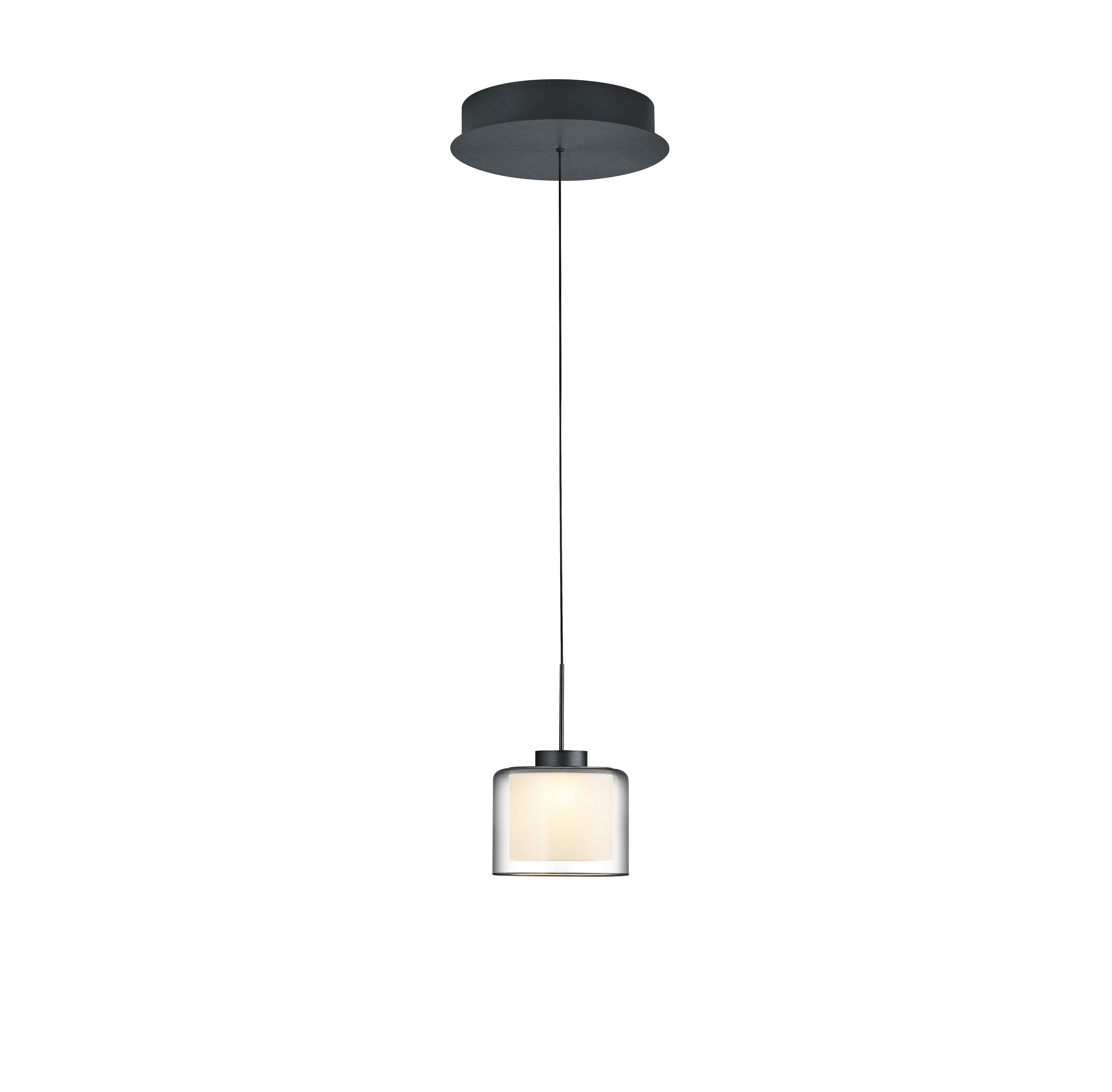 LAMPA WISZĄCA LED 20648/1-39 KLARA - antracytowy, Basics, metal (26/60-180cm) - elements by BANKAMP