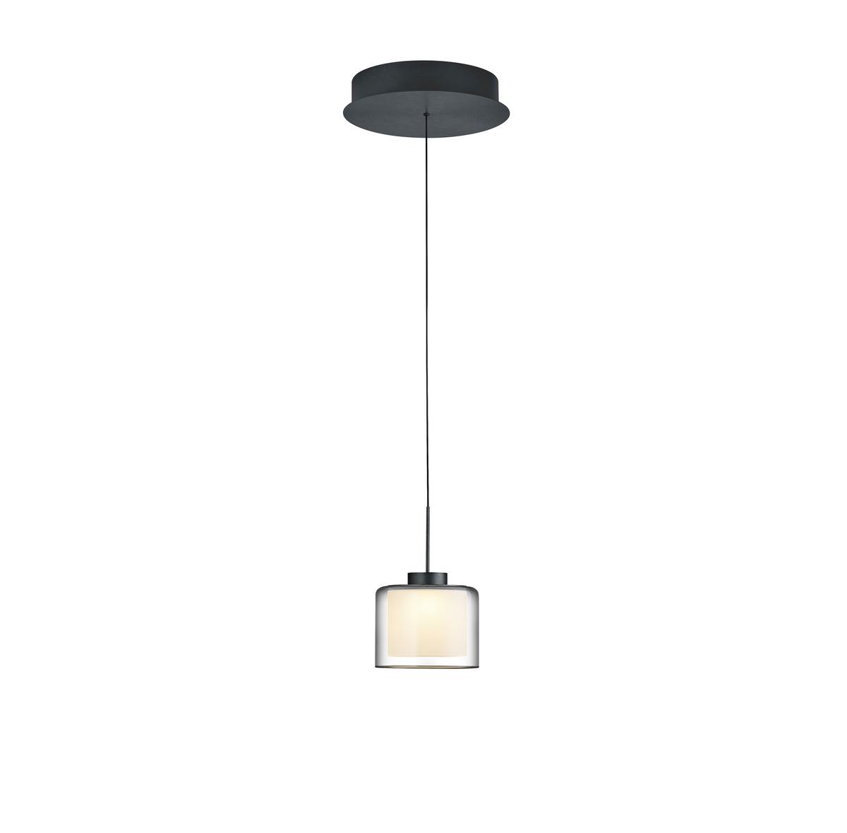 LAMPA WISZĄCA LED 20648/1-39 KLARA - antracytowy, Basics, metal (26/60-180cm) - elements by BANKAMP