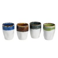 Set Skodelic Squeezy Cascade, 4-Delni - večbarvno, Basics, keramika (300ml) - Creatable