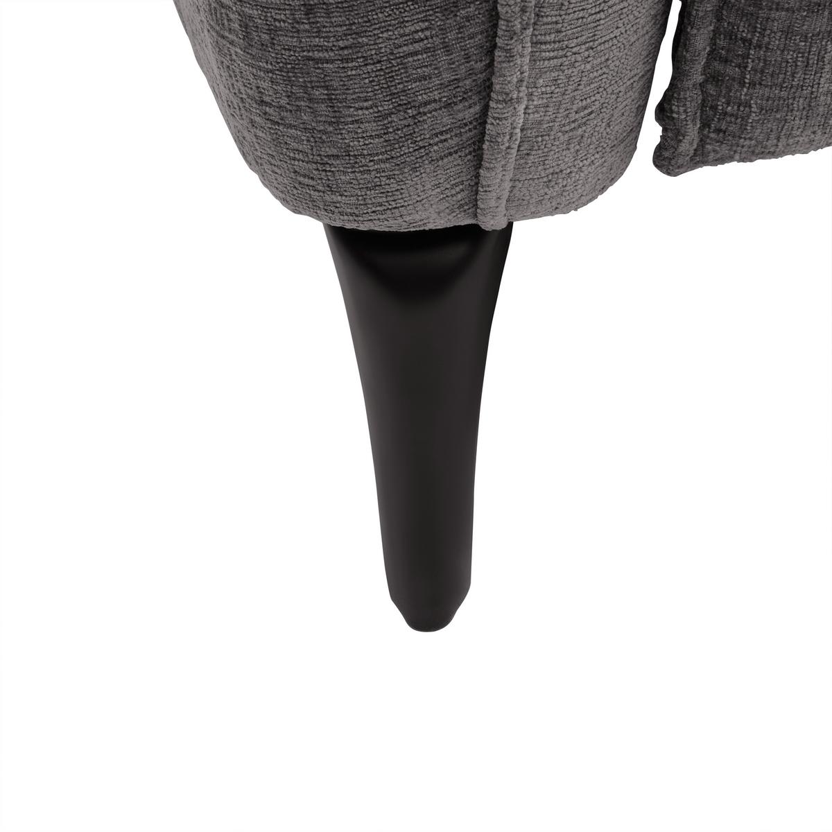 Relaxsessel Cape Town Dunkelgrau - Dunkelgrau/Schwarz, MODERN, Holz/Textil (95/99/92cm) - Mömax