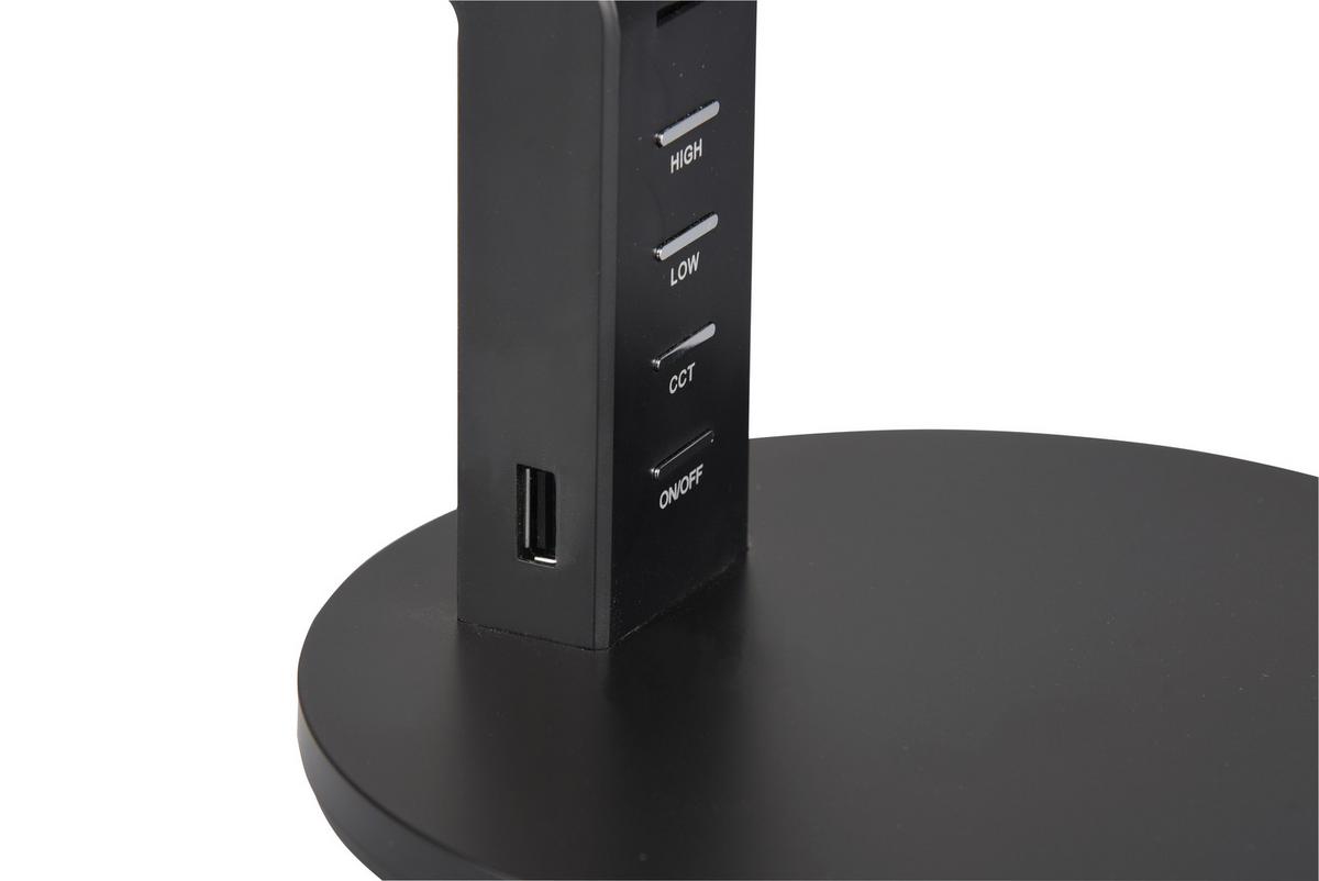 LED-Schreibtischleuchte Ava Schwarz max. 5 Watt - Schwarz, Basics, Kunststoff (40,4/17,1/30,5cm) - Trio Leuchten