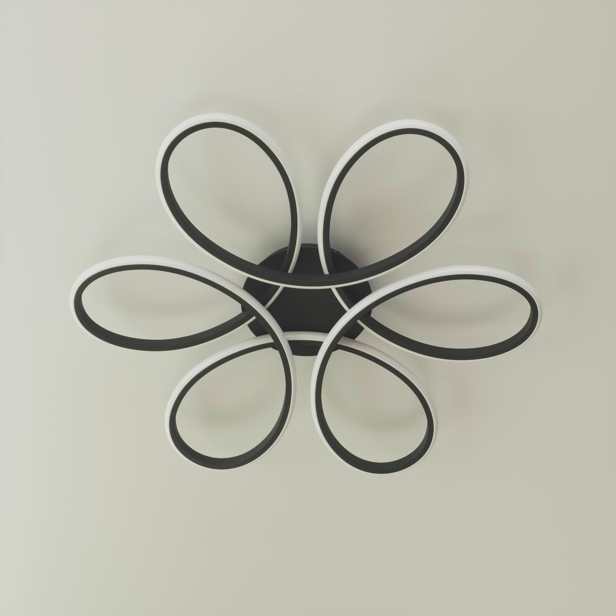 LAMPA SUFITOWA LED MATAR *SBN* - czarny, Design, tworzywo sztuczne/metal (70/10cm) - Novel