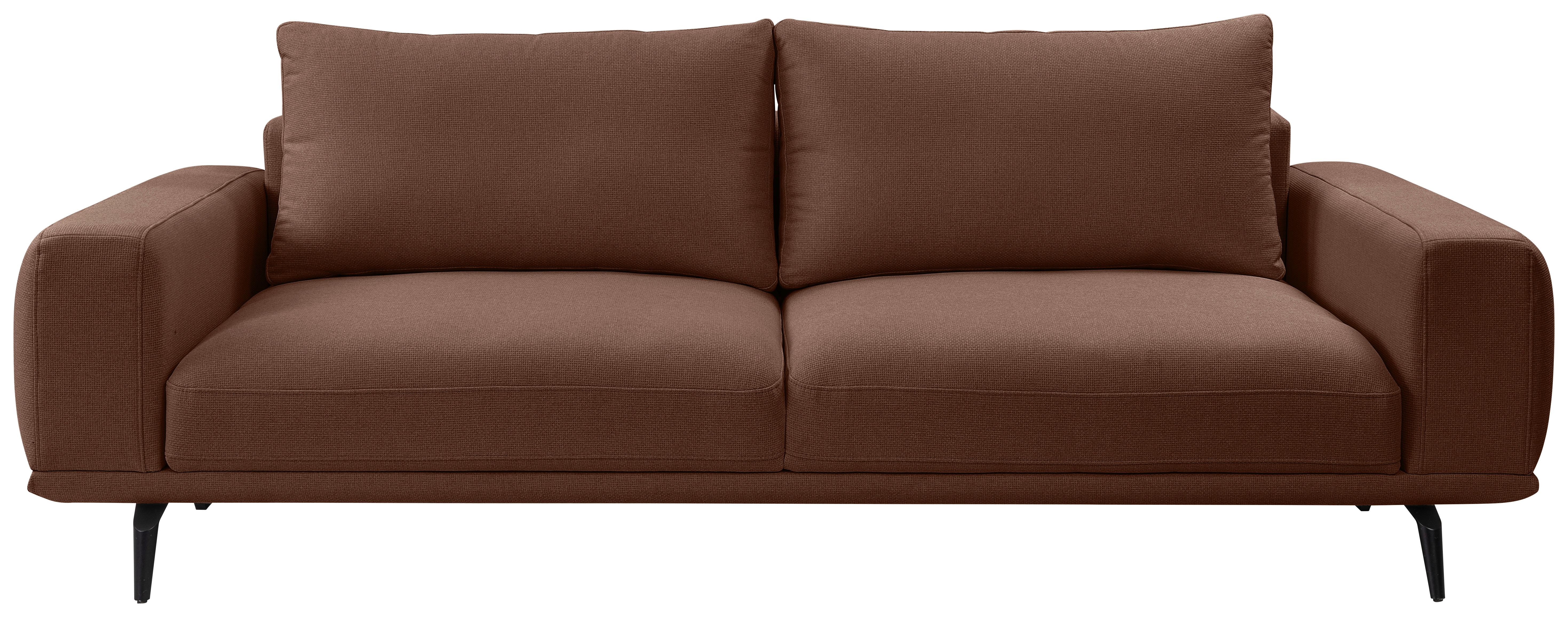 Canapea cu 3 locuri SELENE - maro, Modern, textil (242/89/115cm) - MID.YOU