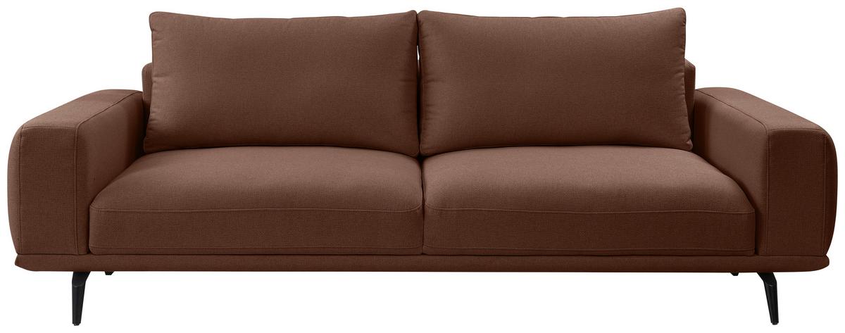 Canapea cu 3 locuri SELENE - maro, Modern, textil (242/89/115cm) - MID.YOU