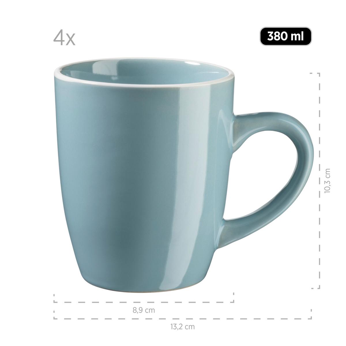 KOMBISERVICE 931770 TÜRKIS GLÄNDZEND - Türkis, Basics, Keramik (46,5/33/32cm) - Mäser