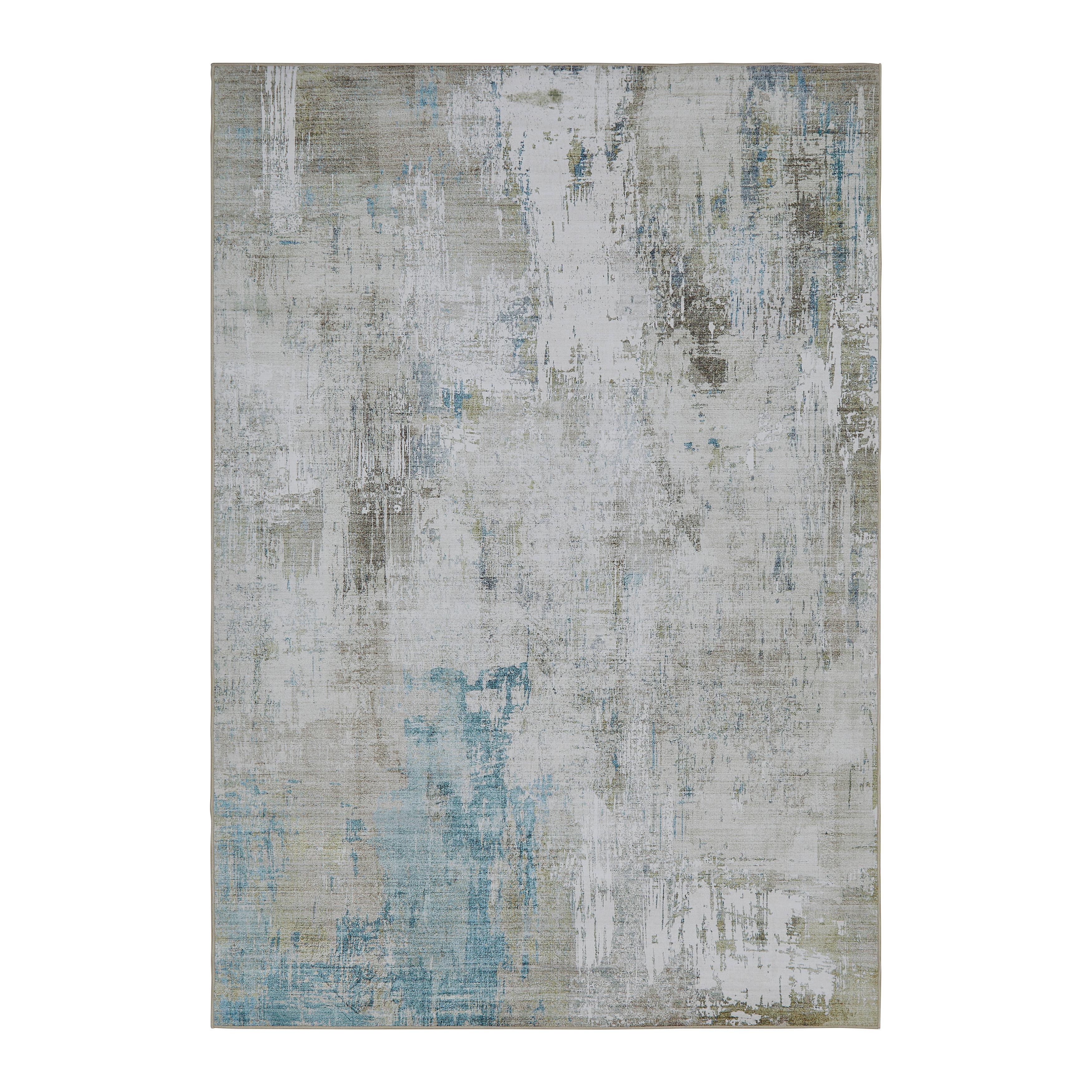 FLATVÄVD MATTA BRUCE 2 - ljusgrön/terrakotta, Modern, plast (130/190cm) - Mömax