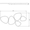 LED-TAKLAMPA WHITI - vit, Modern, metall/plast (109/55/5.2cm) - Mömax