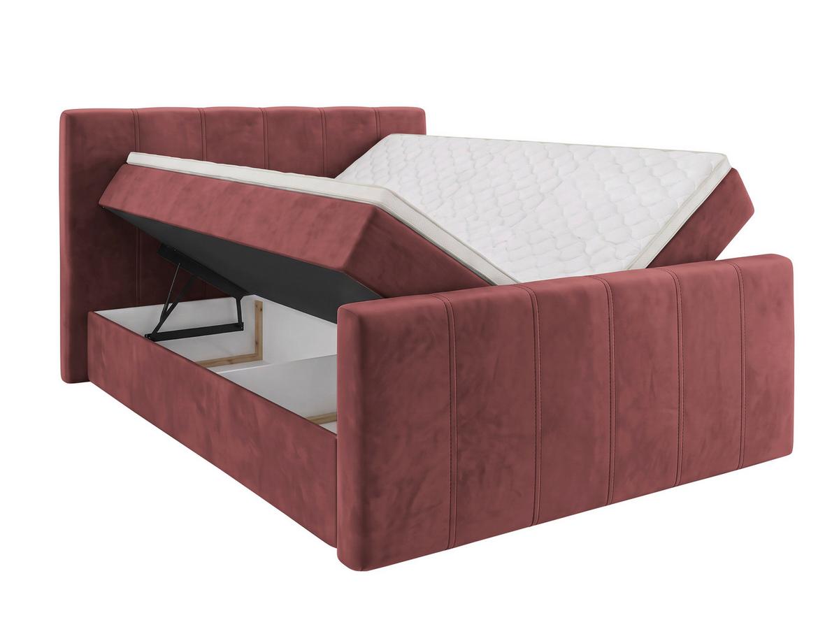 Boxbett Dana Plus Rot ca. 140x200cm - Rot/Schwarz, Kunststoff/Textil (140/200cm) - Based