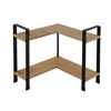 KÖKSHYLLA RITA - CORNER - svart/naturfärgad, Modern, metall/naturmaterial (30/33/30cm) - Mömax