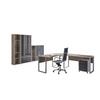 Büro Office Edition Set 4 Sonoma Eiche/Anthrazit - Anthrazit Hochglanz/Sonoma Eiche, MODERN, Holzwerkstoff - MID.YOU